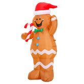 Aufblasbare Lebkuchenmann Weihnachten Cosplay Karneval Outdoor Schmuck